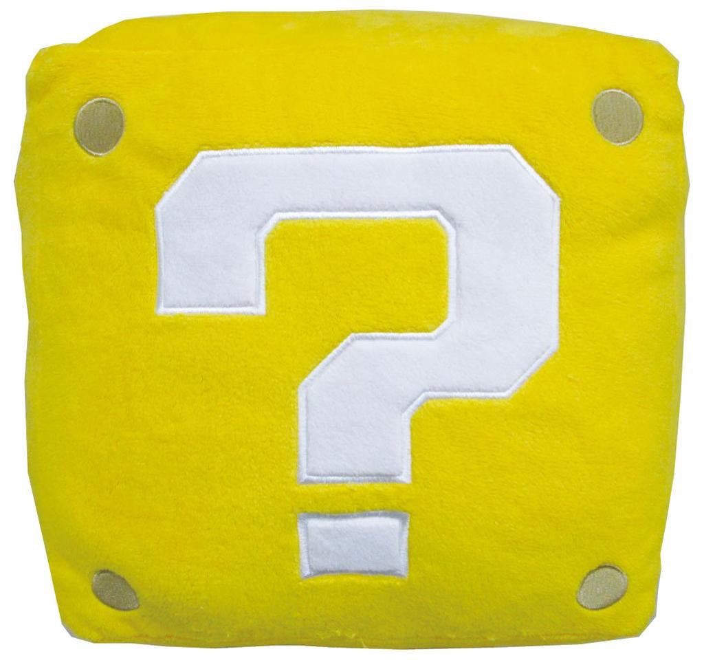 Sanei Boeki Super Mario Plush Toy Item Cushion (Question Block) W25 x D25 x H25cm Cushion