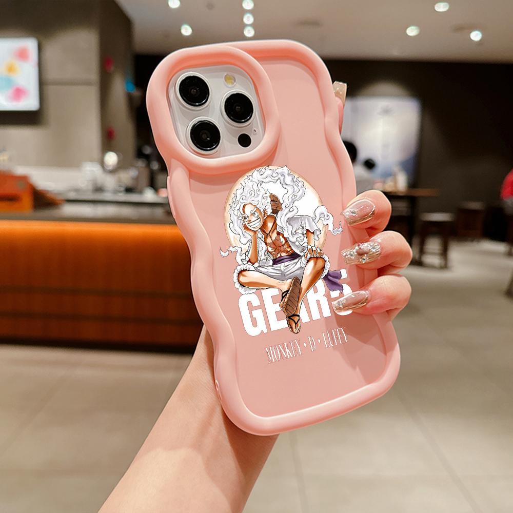 LZ28 One Piece Luffy Gear 5 Silicone Phone Cases for Samsung A15 A16 S23 FE S24 Ultra A34 A54 A14 A55 Motorola G32 E14 OnePlus Soft Cover