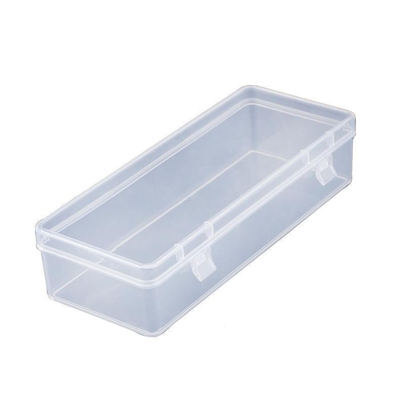 Transparent Large-Capacity Stationery Box with Lid for Colored Pencils, Crayons, and Sketching Supplies