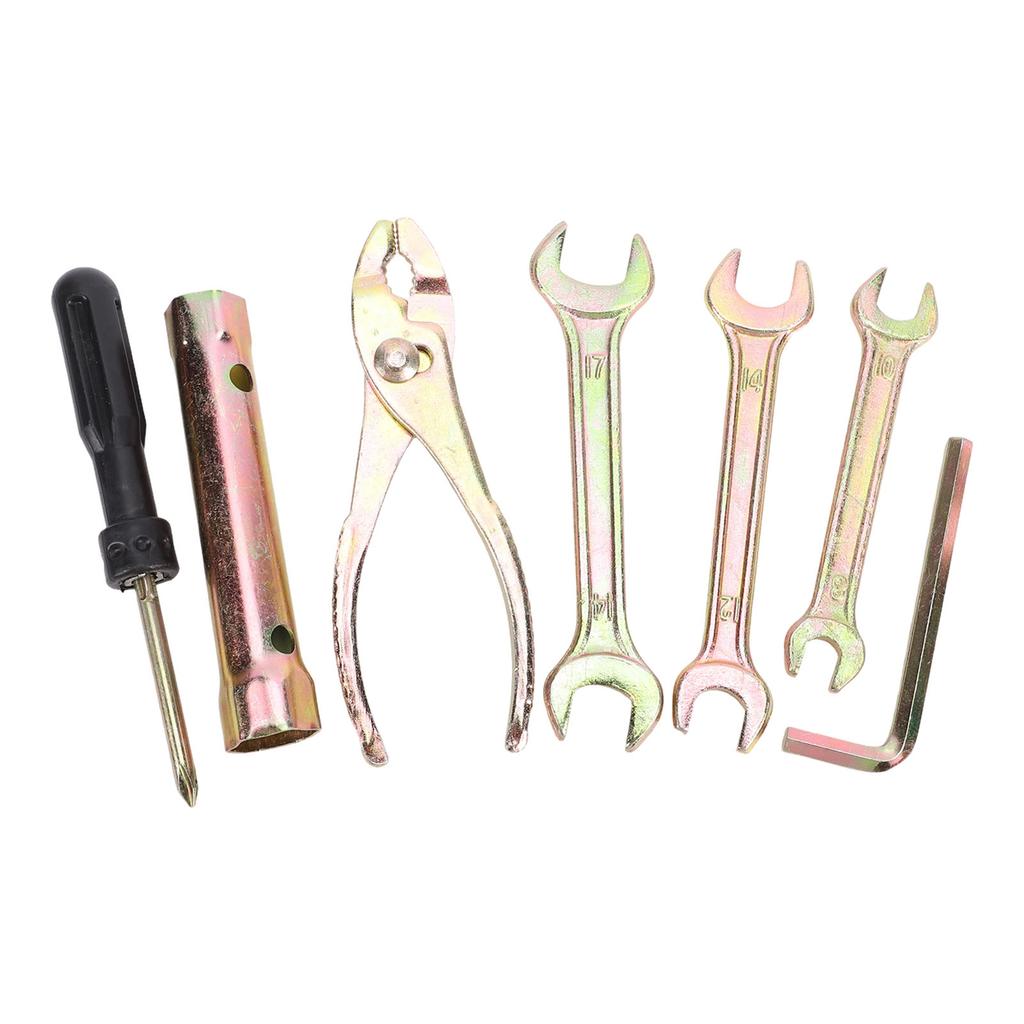 Motorcycle Tool Kit Multifunctional Portable Motorcycle Plug Spanner Wrench Socket Plier Tool Kit