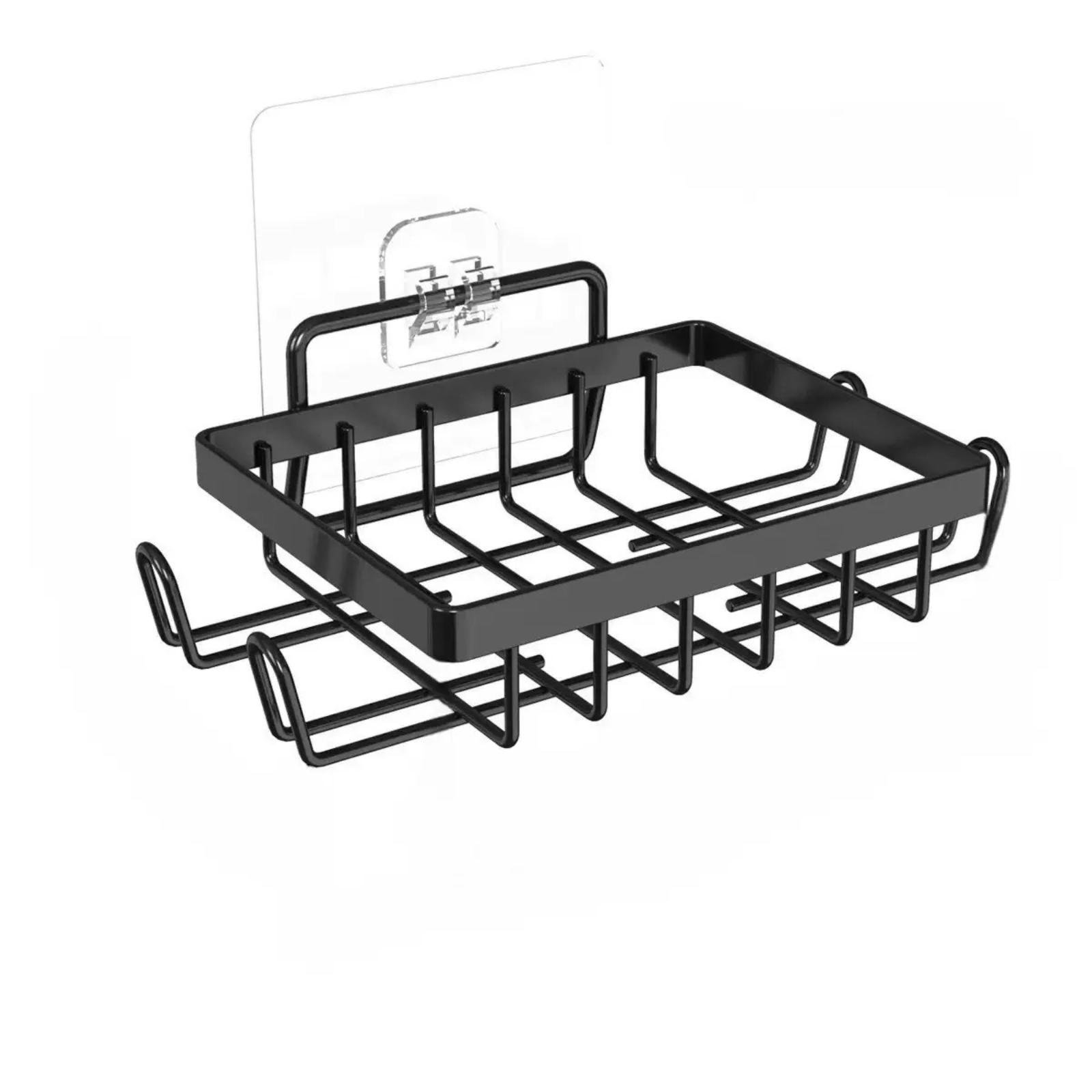 

Non Perforated Bathroom Storage Rack Soap Box Wall Mounted Soap Self-Adhesive Rack one size