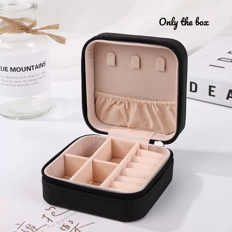 High End Jewelry Box Portable Item Ring Dust-proof Storage Earrings Small and Exquisite Jewelry Box