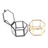 Geometrical Glass Jewelry Box Jewelry Organize Holder Ring Box Jewelry Storage