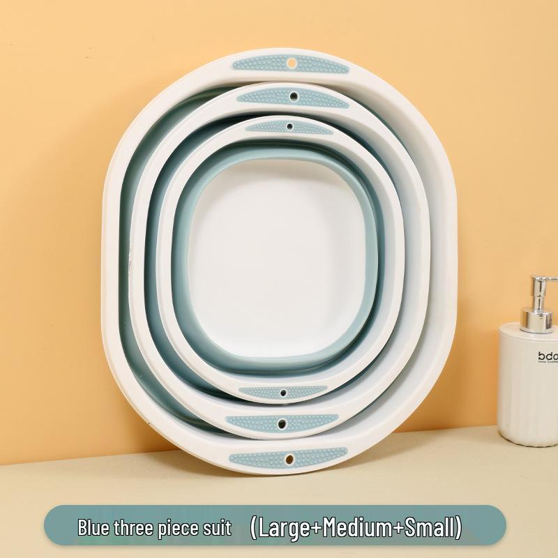 Large Foldable Washbasin for Home, Dorm, Baby & Travel - Multifunctional, Portable Laundry Basin