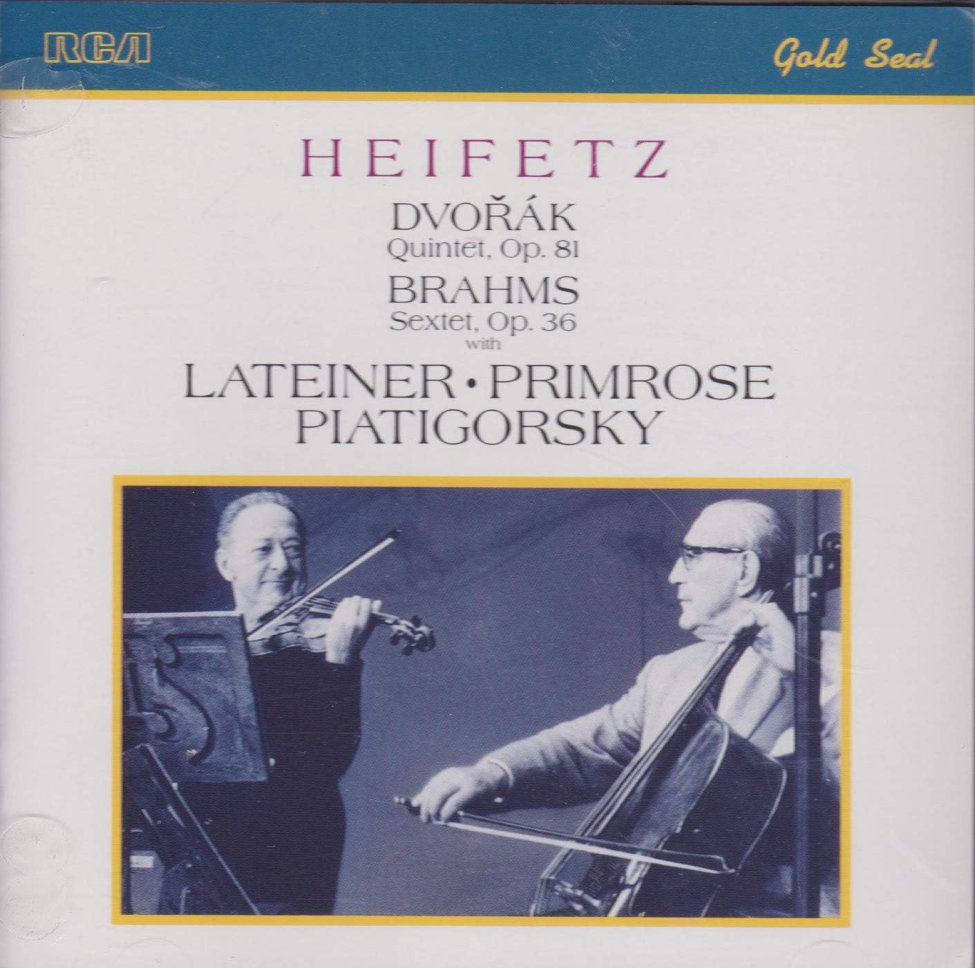 

CD JASCHA HEIFETZ Dvorak Piano Quintet R25C1067 Japan ObiClassical Used