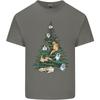 Cat Christmas Tree Unisexs Light Cotton TShirt