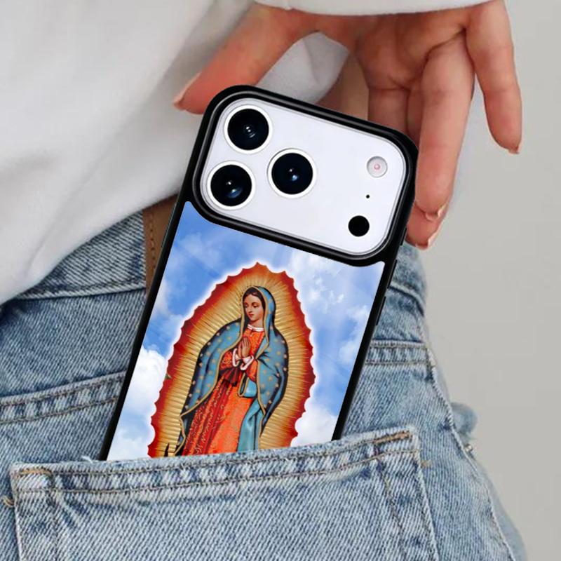 Virgin of Guadalupe Phone Case for iPhone 17ProMax 12 13 14 15 16e 17 Pro Max Plus Air Cover
