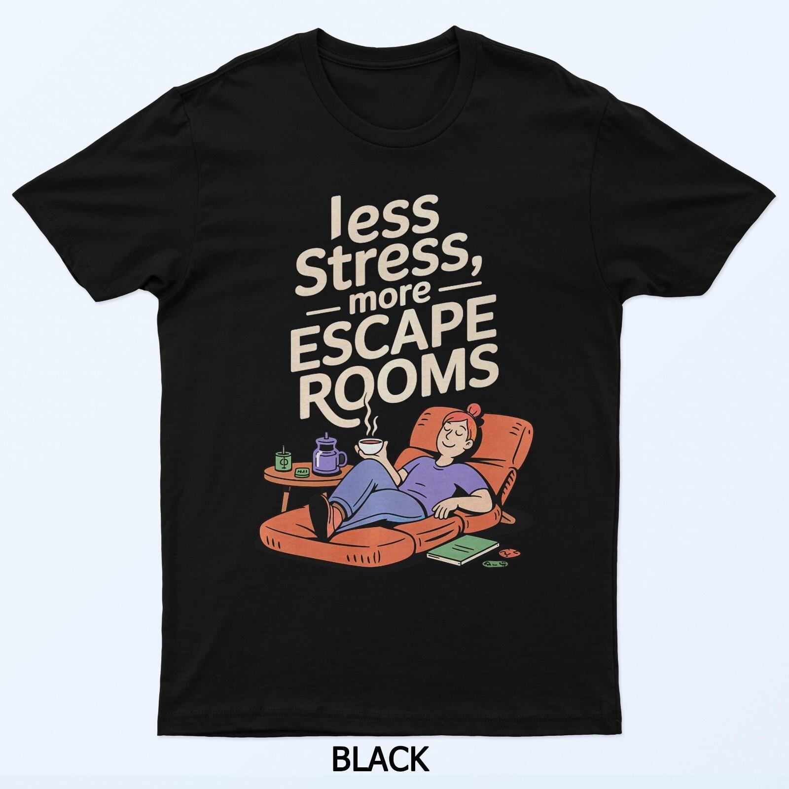 

Escape Room Enthusiast Puzzle Solving Stress Relief T-Shirt 3XL