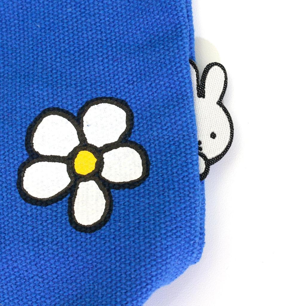 Hapitas Miffy Tote Bag HAP 6009 Back Pocket Type B245 Flower Dress Blue