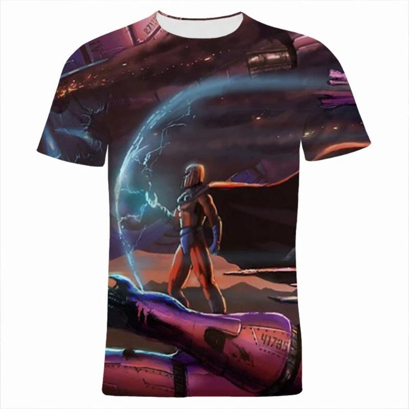 T Shirt For Kids 2026 Summer Marvel Magneto 3D Printed Kids Adults Tee Shirts Fashion XXS