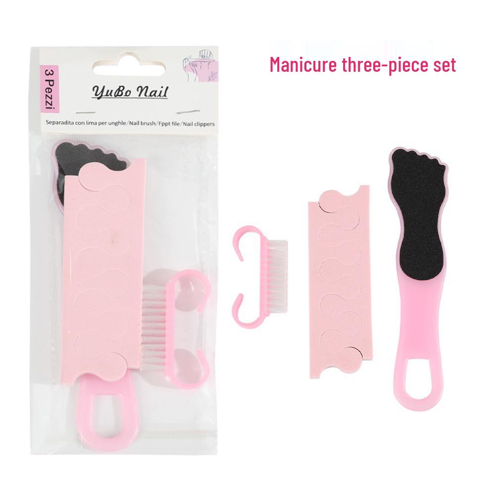 Portable PVC Cuticle Scraper & Nail Clipper Set - Nail Art Tool Kit