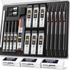 Nicpro Art Mechanical Black Artist Metal Drafting Mm 2 Mm Graphite Lead Holders for and with Lead Eraser Case Pencils, 22-Piece Set, Pencils, 0.5 &