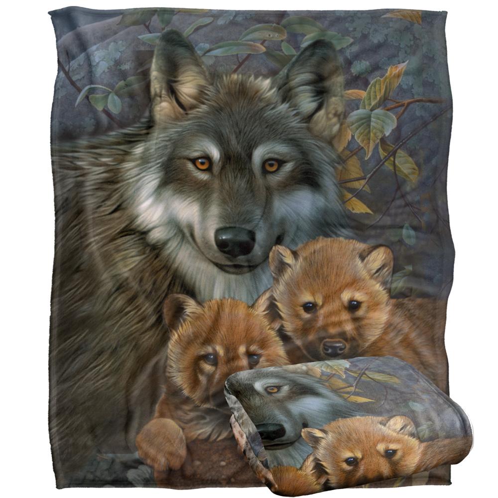 JQ Licensing Silky Wolf Supersoft Blanket