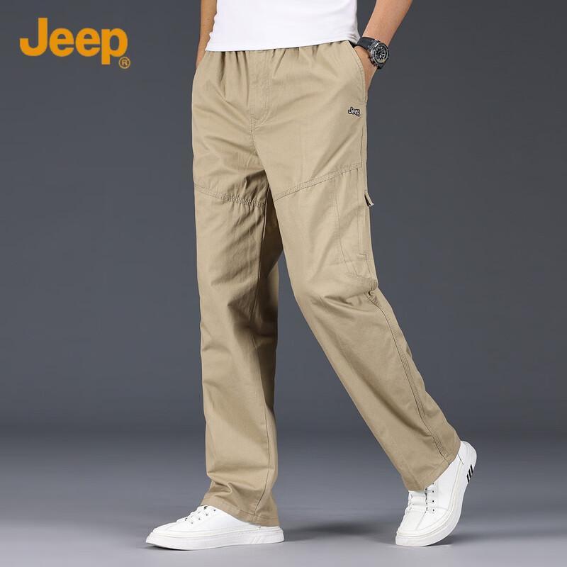 

JEEP Men s Cotton Straight Loose Fit Cargo Pants XL