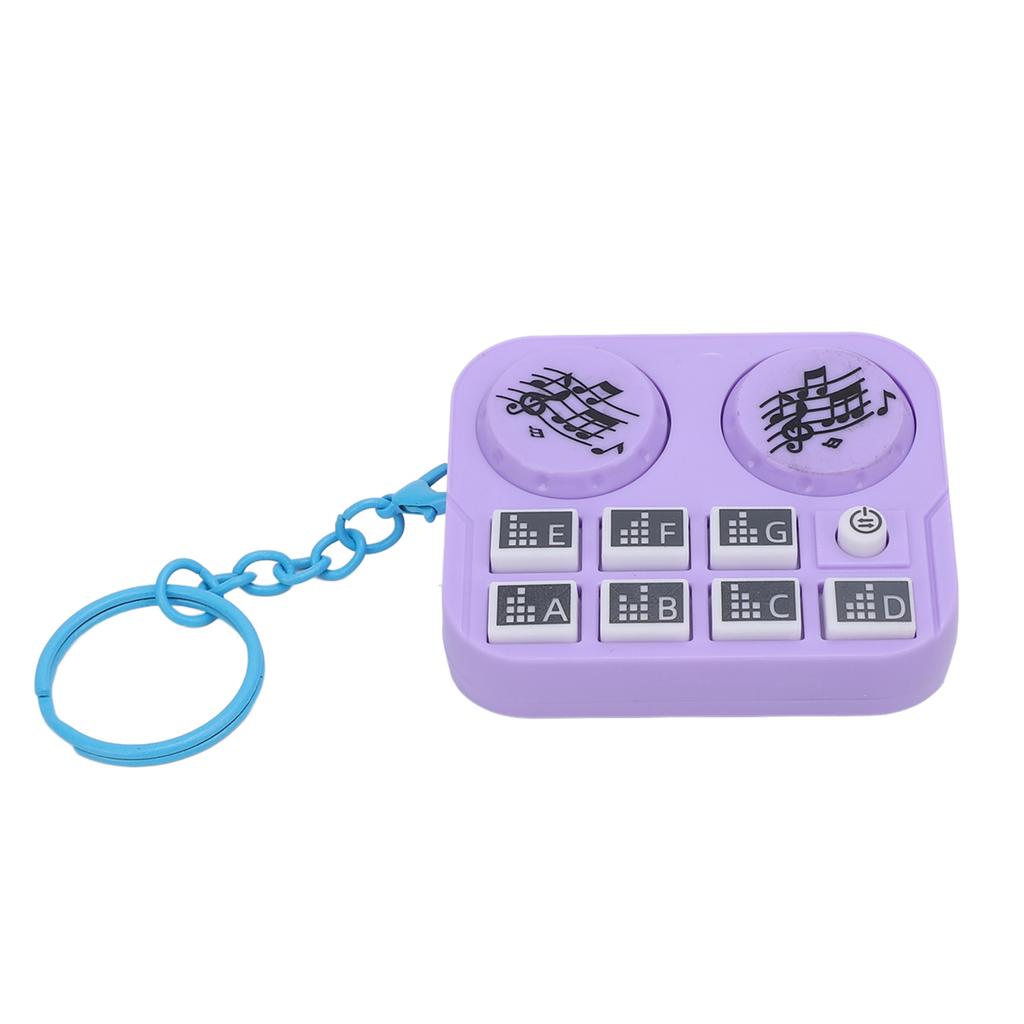 Keychain Colorful Lights DJ Disc Player Design Automatic Play and Self Press Mode Portable DJ Keyring