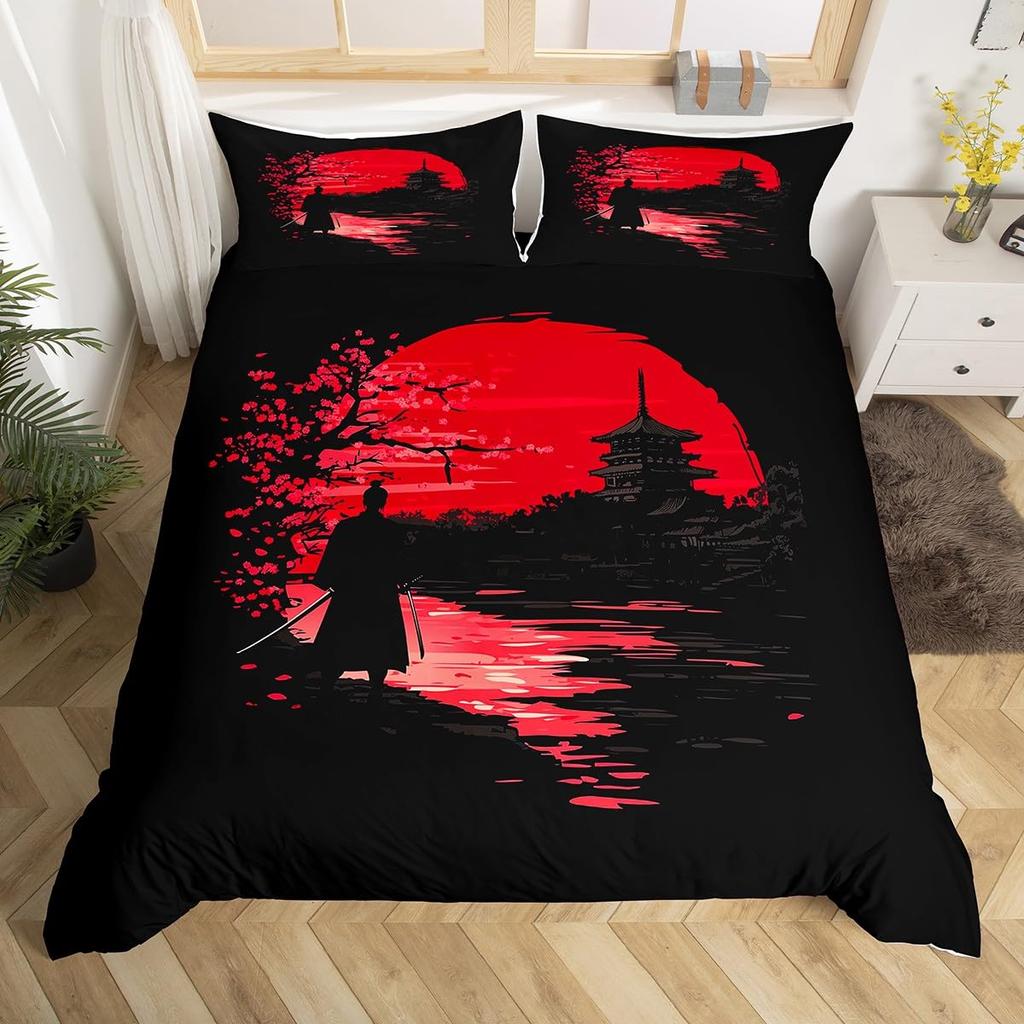 Erosebridal Ice Hockey Bedding Set Twin Hockey Player Duvet Cover for Kids Boys Girls Teens Juvenile Sports Game Comforter Cover Set Soft Mi