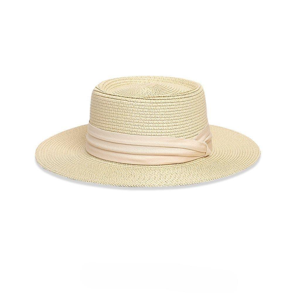 Summer New Style Bow Big Brim Straw Hat Women's Sunscreen Sunshade Beach Hat Fashion Rough Edge Bucket Hat
