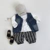 Kids Vertical Striped Casual Long Pants Unisex Boys Girls Fashion Daily Trousers