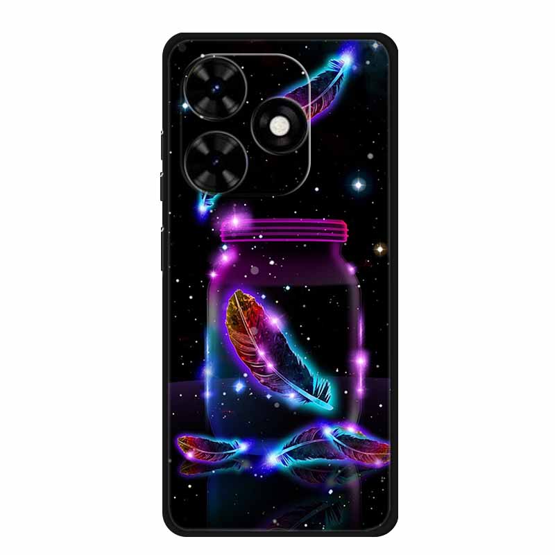 For Tecno Spark Go 2024 Case Luxury TPU Silicone Soft Back Cover Phone Cases for Tecno SparkGo 2024 BG6 Shockproof Flower Fundas