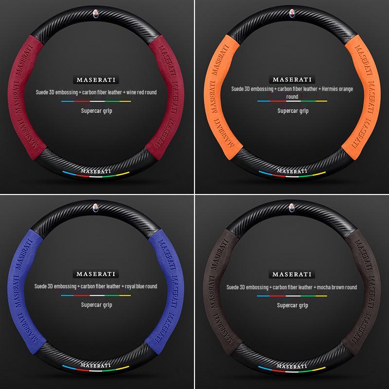 Maserati Presidente Levante Ghibli Leather Steering Wheel Cover