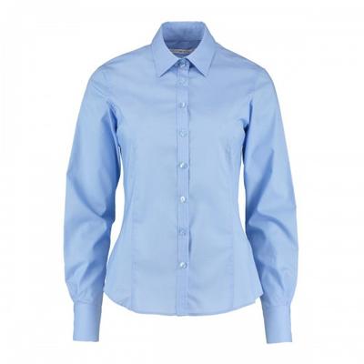Kustom Kit Damen/Damen Maßgeschneidertes Langarm-Businesshemd