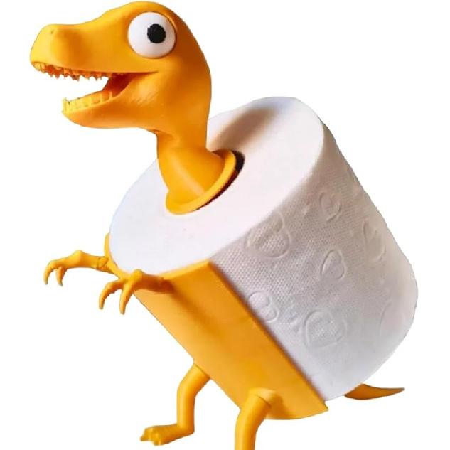 Cute Animal Toilet Paper Holder - Sturdy PLA Bathroom Tissue Roll Stand (Cat, Pig, Frog, Dog Designs) (Frog)