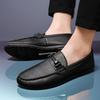 Casual shoes men's autumn new British soft-soled soft-faced low-top Doudou shoes Korean version trendy foot-fitting driving shoes