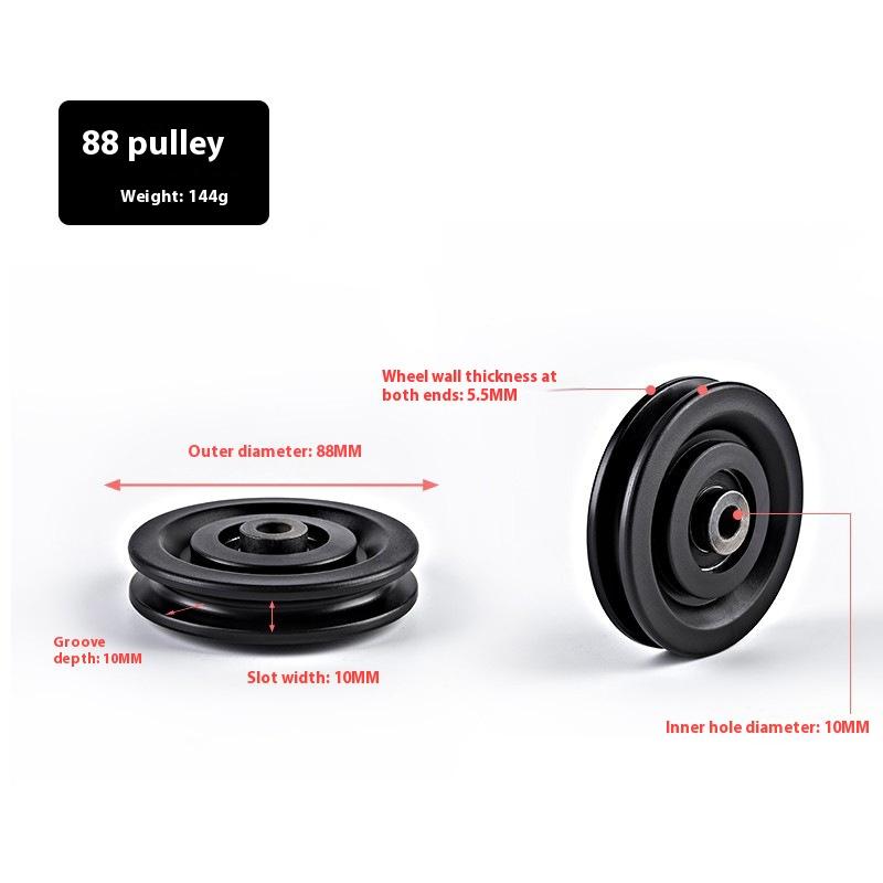 50-160Mm Universal Gym Bearing Pulley Nylon Bearing Pulley Wheel Cable Fitness Bearing Pulley Fitness Equipment