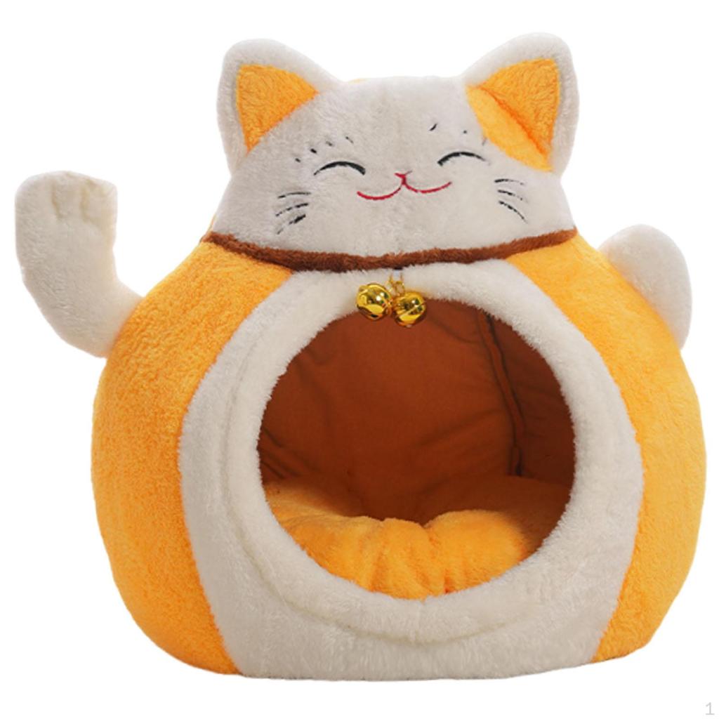 Cat House Shelter Multifunctional Anti Slip Bottom Comfortable PP Cottons Accessory Warm with