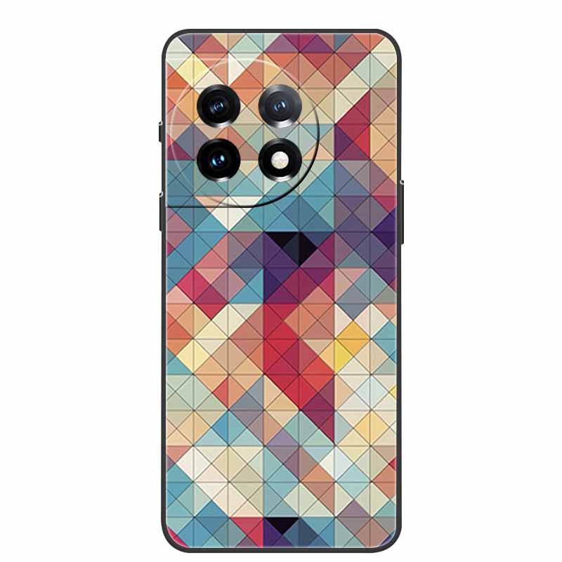 For One Plus 11 Case Marbled Granite Stone Texture Phone Cases for Oneplus 11R Shockproof Soft Cover on for Oneplus11 5G Silicon