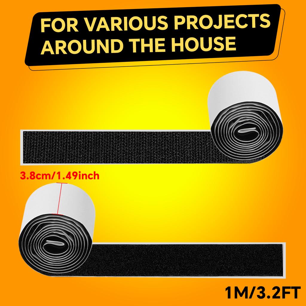 Strong self-adhesive fixing tape hooks and rings, nylon self-adhesive tape, strong adhesive tape, Velcro tape, sewing tape