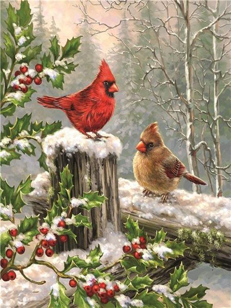 Diy Diamond Painting Bird Home Decor Mosaic Spring Flower Animal Embroidery Handmade Gift Wall Stickers