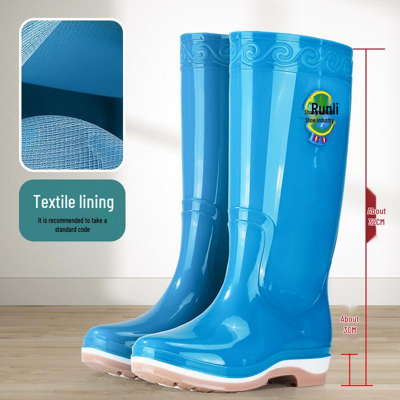 

Runli Women s Waterproof Non-Slip High-Top Rain Boots for Outdoor, Work, Kitchen, & Beachcombing. 40