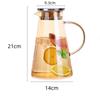 Glass Water Jug 2L Water Pot New Cold Water Kettle  Office Household Jug