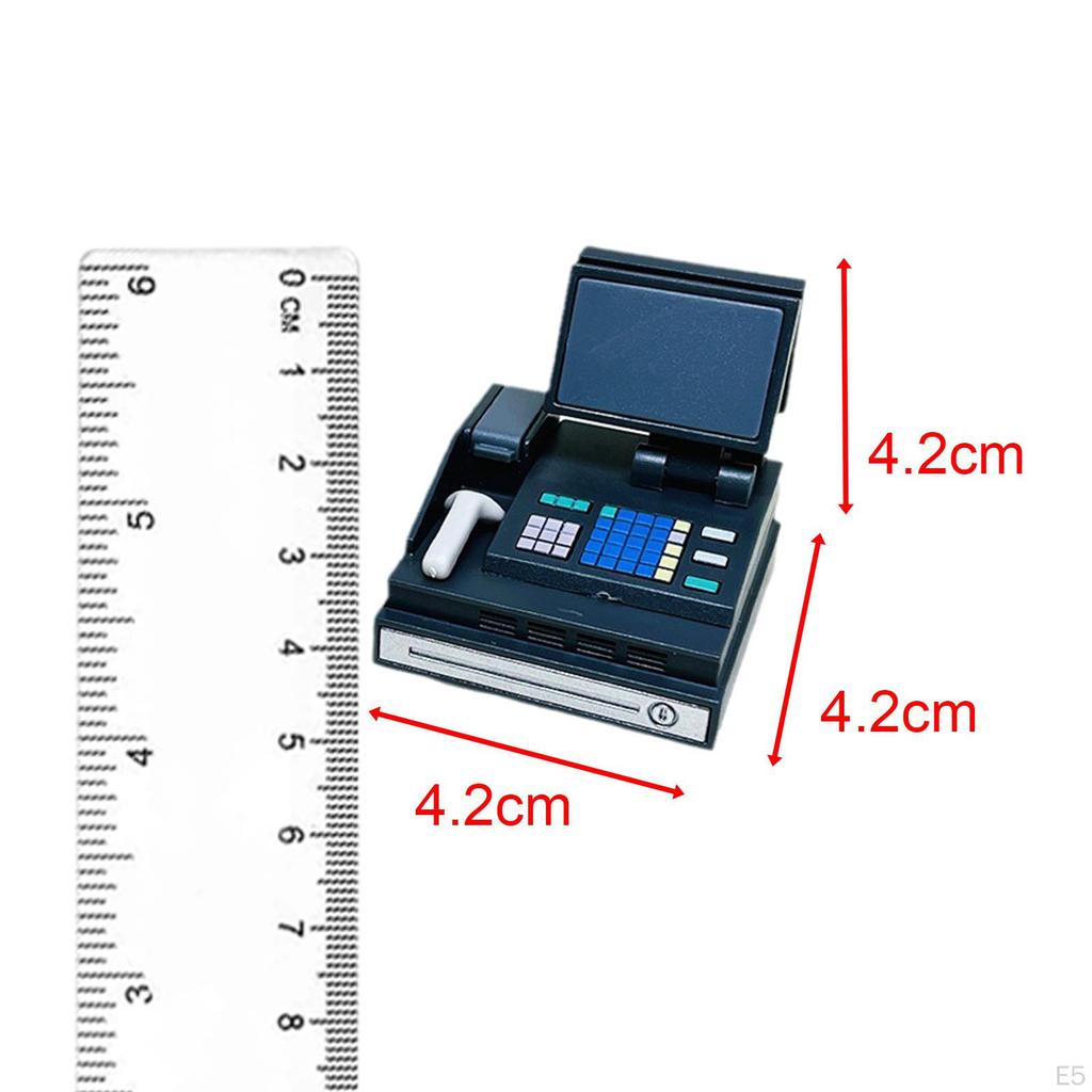 1/12 Scale Miniature Register Shop Accessories Ornaments Scenery Supplies Dollhouse Furniture for