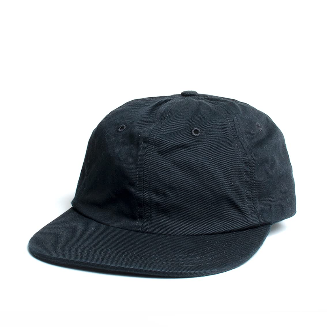

COOPERSTOWN BALL CAP Solid Washed Cap Made in the USA (Free Size (55-62cm), Black)