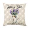 Vintage Poster Lavender Print Collection Polyester Pillowcase Pillowcase Pillowcase Home Decor Lathe Bedding