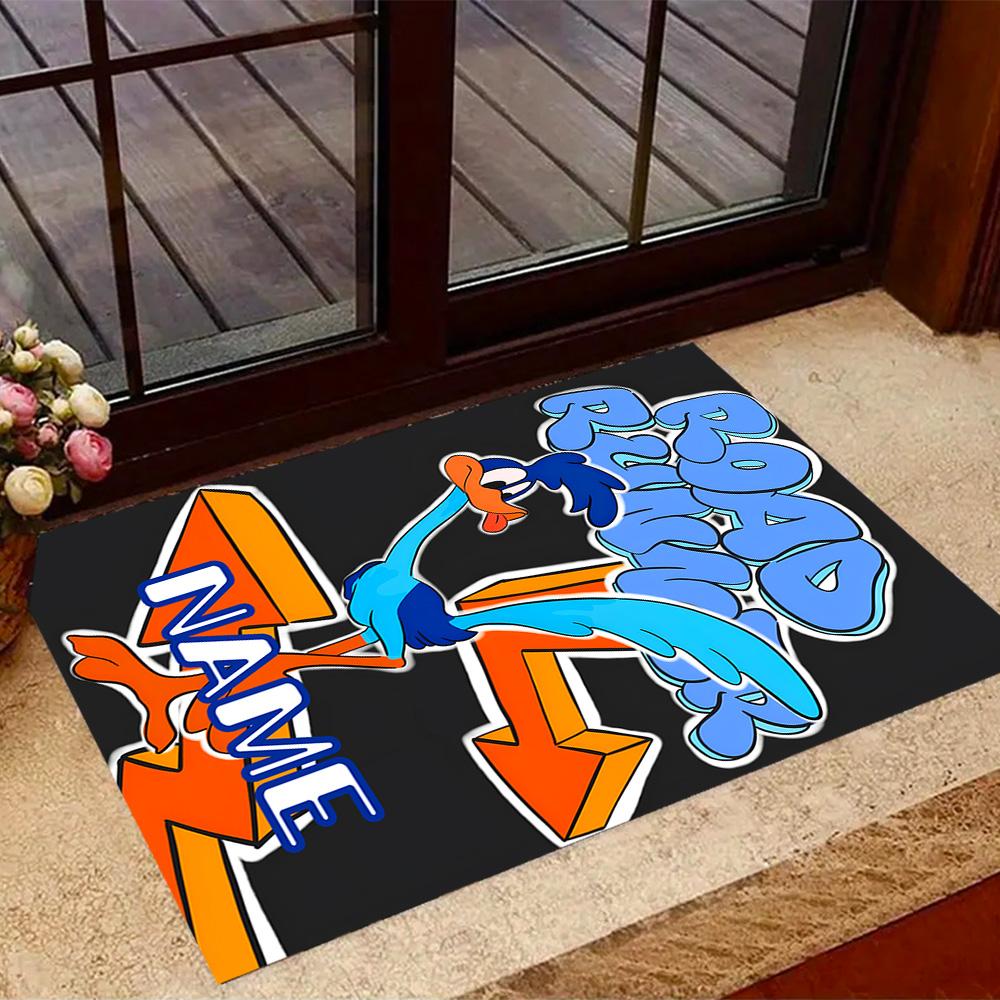 Looney Road Runner Adventure Customize Your Name Carpet Suitable for Decorate room Living Rooms Foyer Dormitory Anti-slip Rug Office home decor Spirit