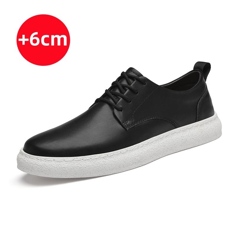 Luxury Brand Trend New Men's Oxford Shoes Leather Increased Height British Shoes Comfortable Men's Sports Leisure Shoes