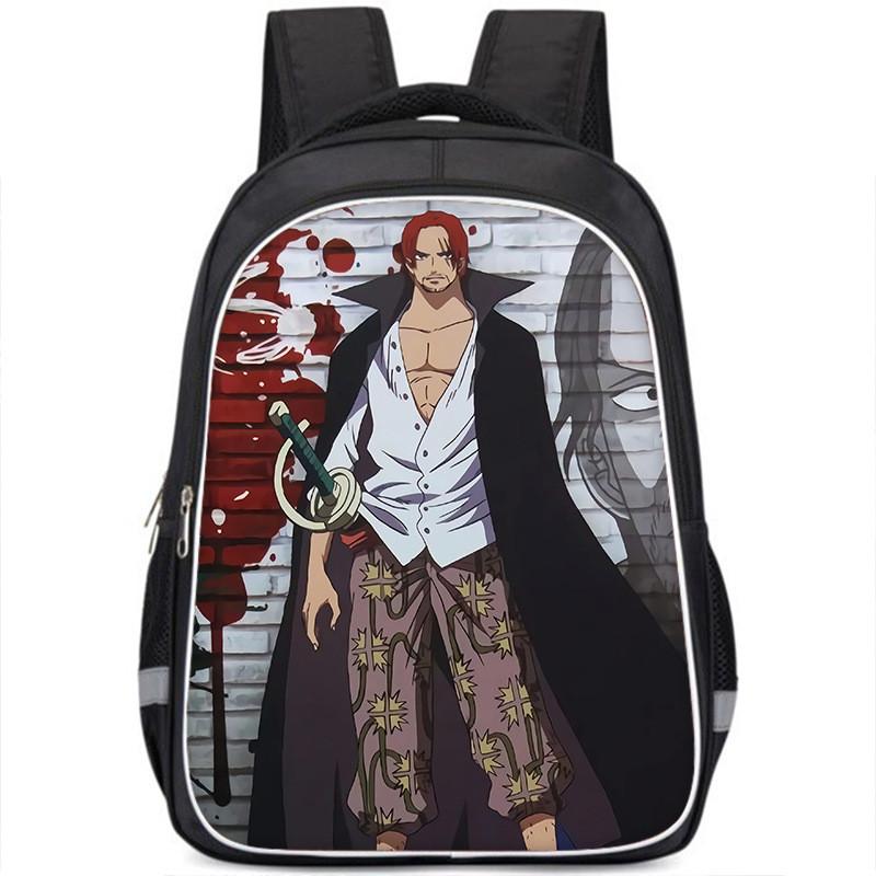 One Piece Luffy Backpack For Kids School Bag Durable Nylon Cartoon Design