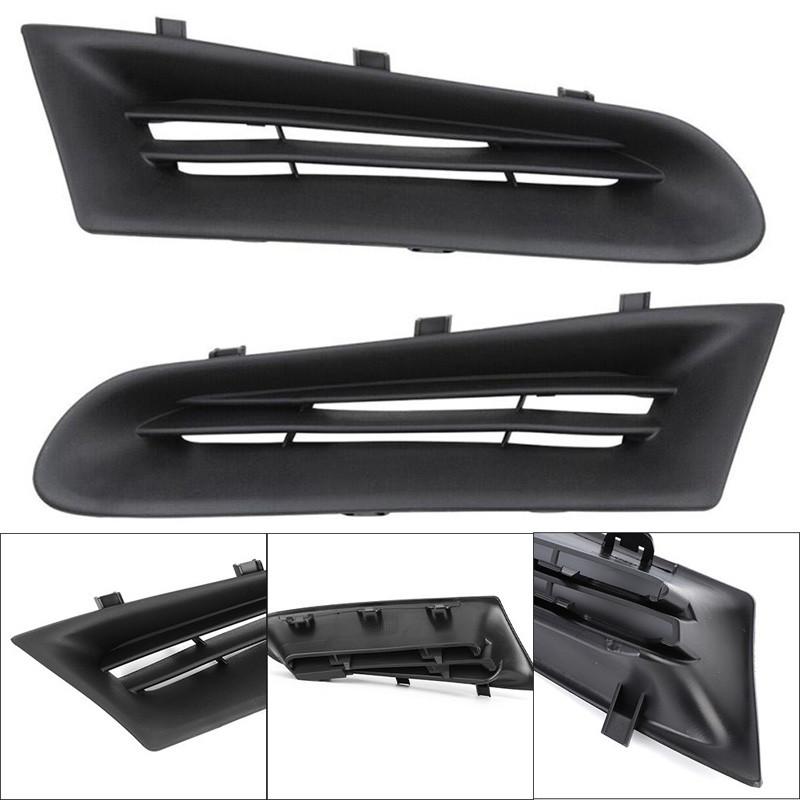 Grille de Pare-chocs Avant de Voiture Pour Renault Clio MK3 2005-2009 Grille Ouverte pour Phares Antibrouillard Prise d'Air Cache de Phare Antibrouillard