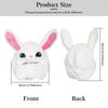 1 PC Moto Cartoon Rabbit Helmet Ornament Set Animal Mask Motorcycle Accessories Cartoon Rabbit