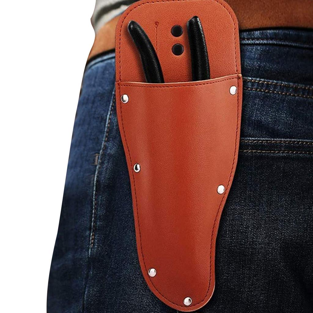 Gardening Scissors Bag Pruning Scissor Case Leather /canvas Sheath Holster Cowhide Pruner Tool Bag For Pliers Pruning Shears