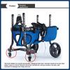 4-Wheel Pet Wheelchair Dog Walking Assistance Cart Elderly Canine Mobility Aid Small Dogs Disabled Pet Support