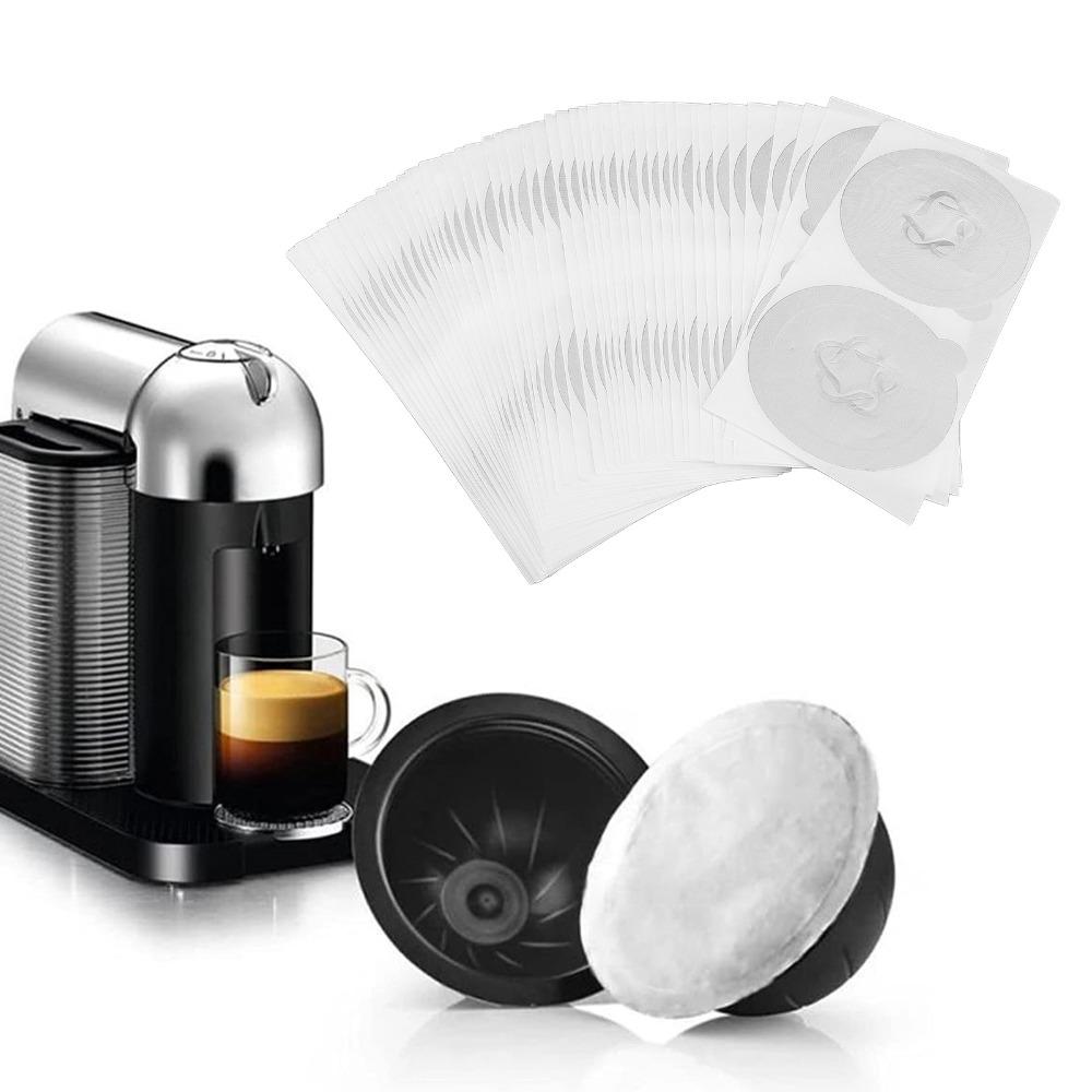 50pcs set 58mm Reusable Coffee Pods Covers Aluminum Foil Capsules Covers For Vertuo Pods