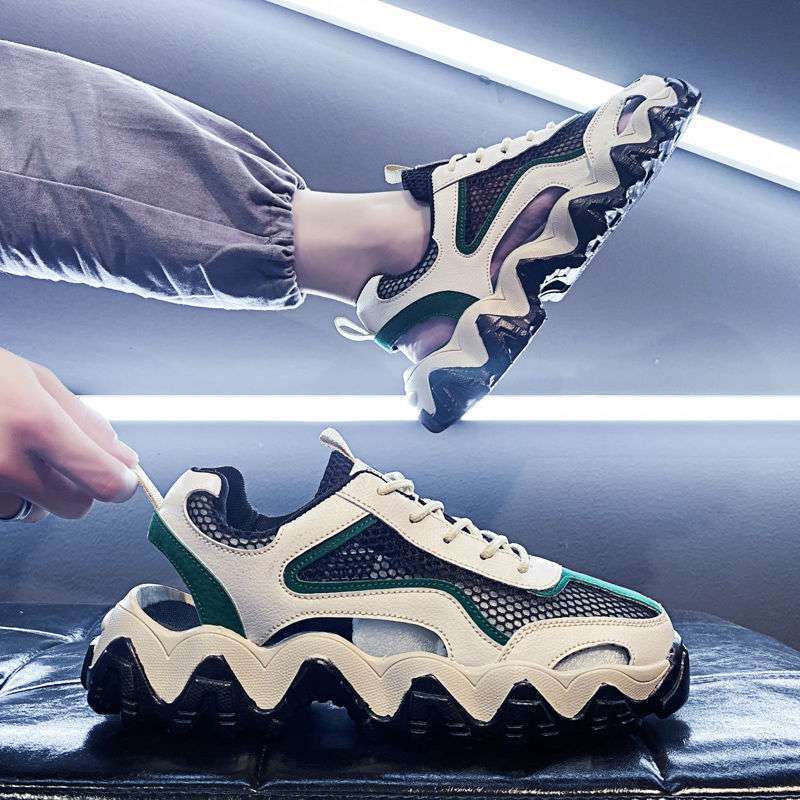 Cezun Sandals Men's 2025 New Summer Trend Casual Sports Dad Shoes Wear Beach Hole Shoes Men