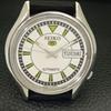 AUTOMATIC VINTAGE SEIKO 5 JAPAN 6309A MENS WHITE COLOR DIAL WATCH a702712-1