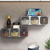 Wall-Mounted Punch-Free Dustproof Seasoning Box for Kitchen