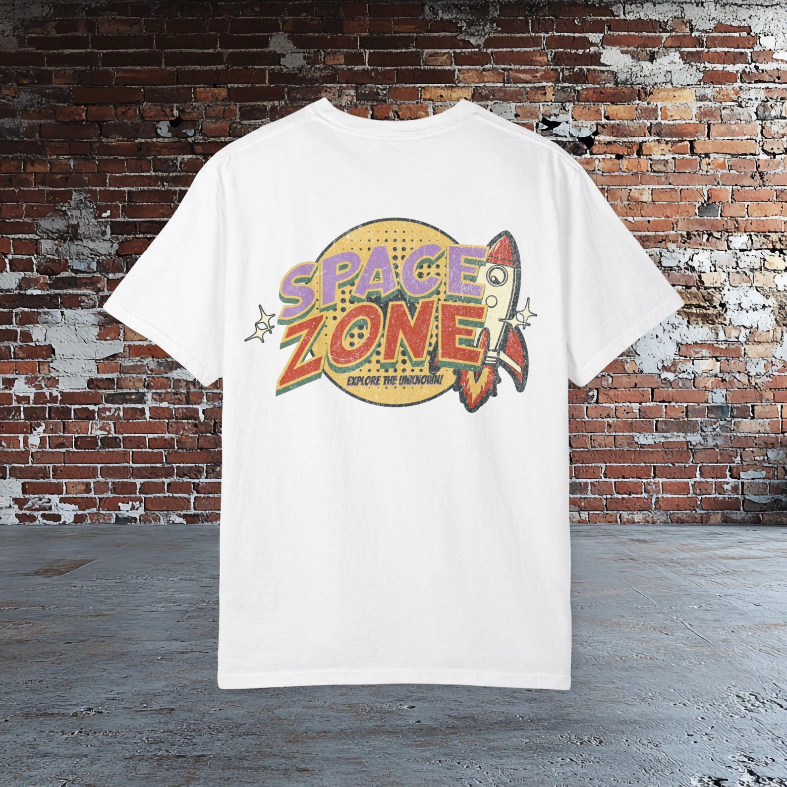 Space Zone T shirt, Retro Space Shirt, Vintage Rocket Tee, Sci Fi Graphic Tee, Galaxy Shirt, Nerd Gift, Astronaut Space Tee S