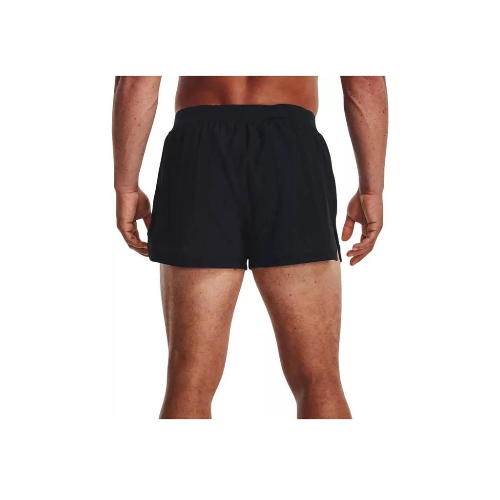Under Armour Solid Color Running Shorts Men Bottoms Black 1377813-001